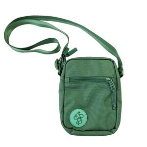 Baboon To The Moon Crossbody Sling Bag Green Nylon Mini Small Travel Hike Vaca
